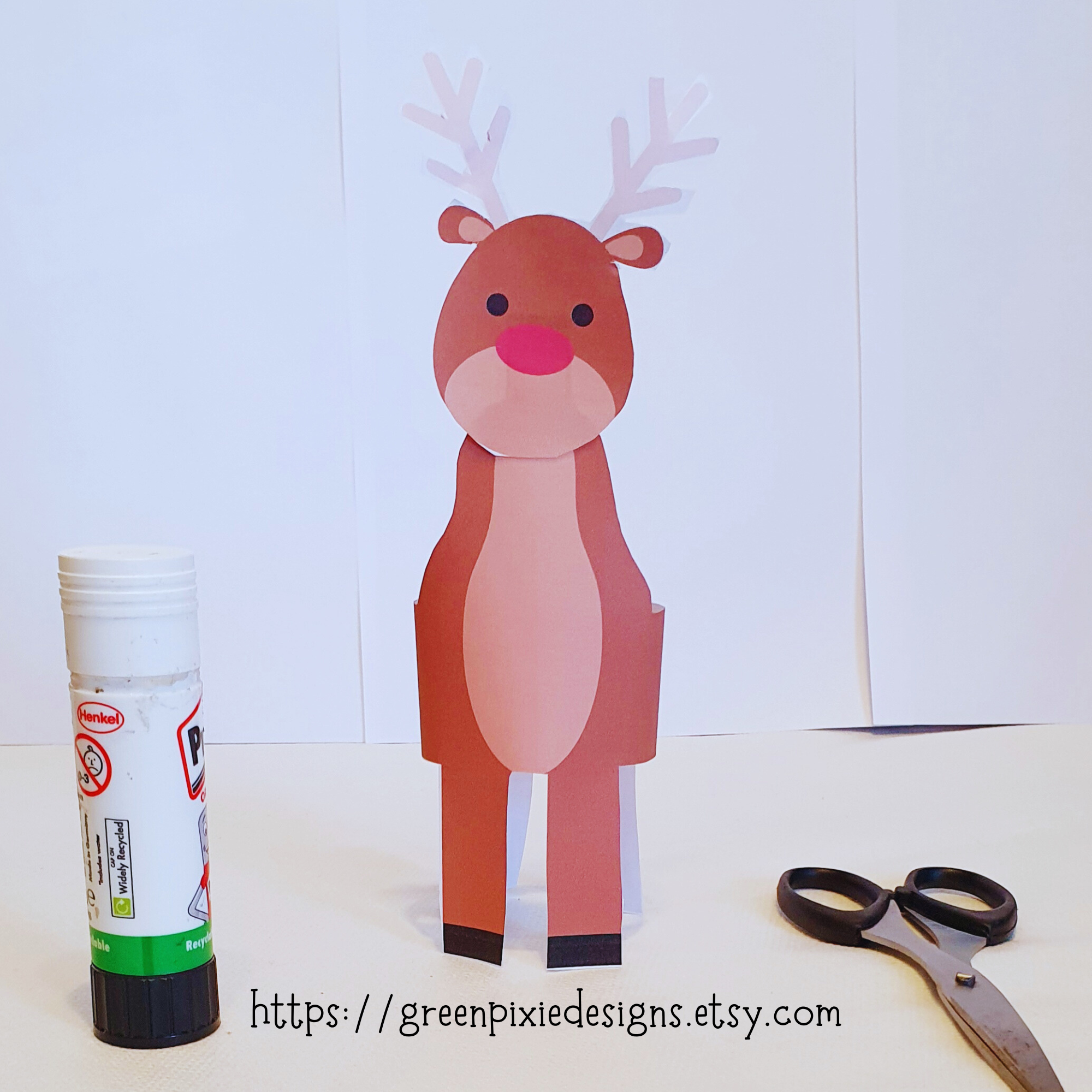 How to make a Christmas Rudolph The Reindeer Craft