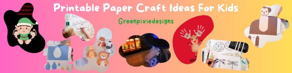 Kids printable craft fun
#Greenpixiedeisgns