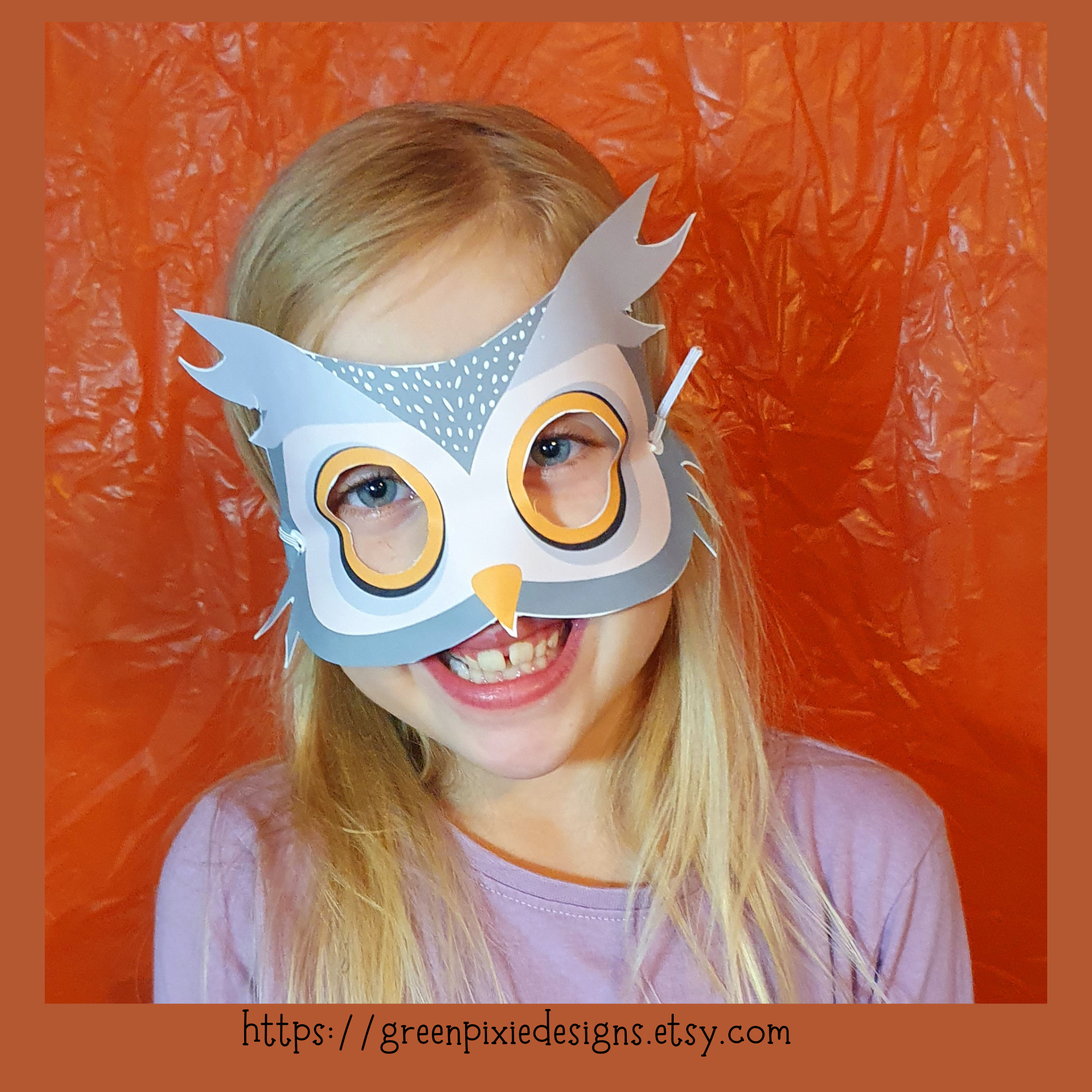 Learn how to make a DIY Woodland Owl Mask