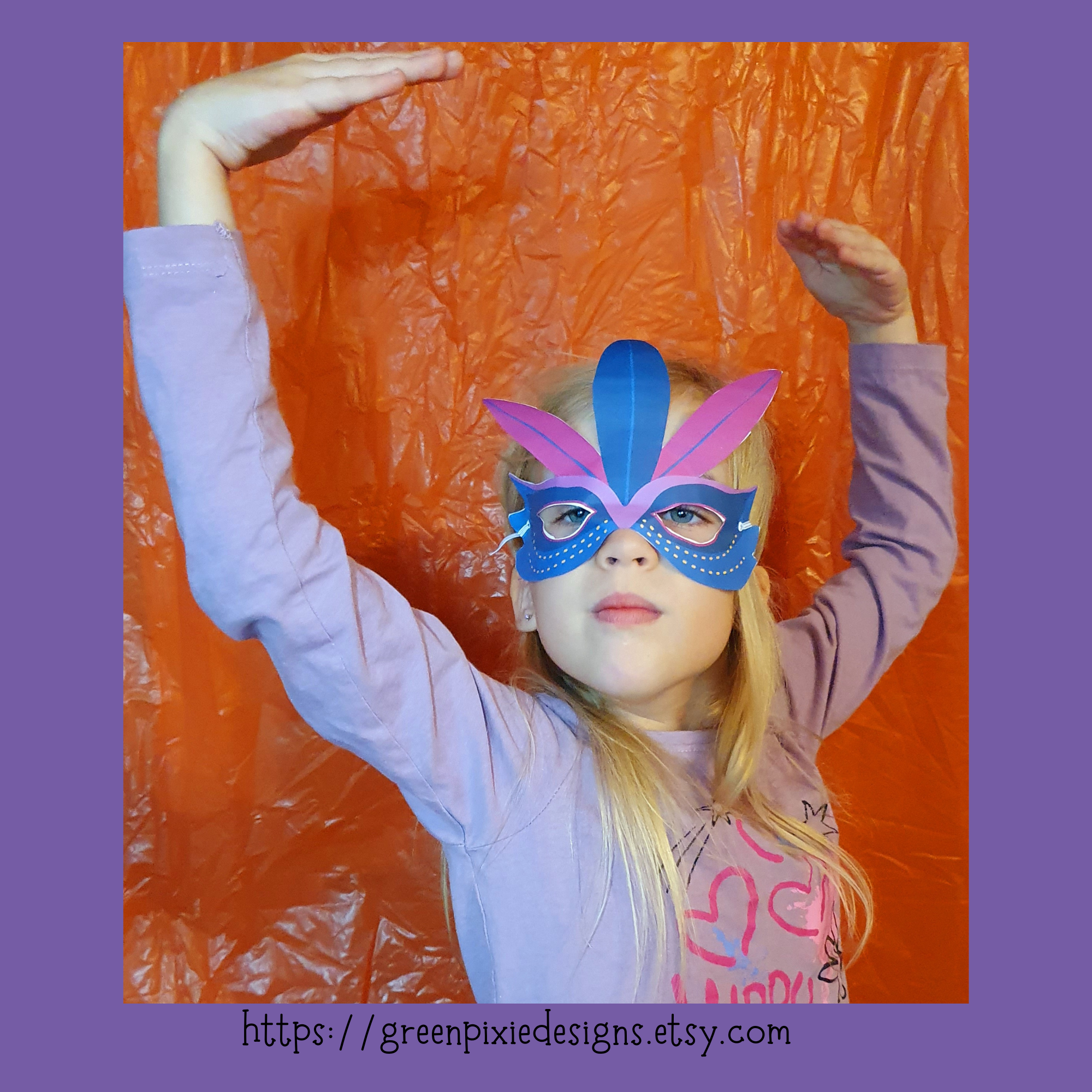 Learn how to make a kids Masquerade mask