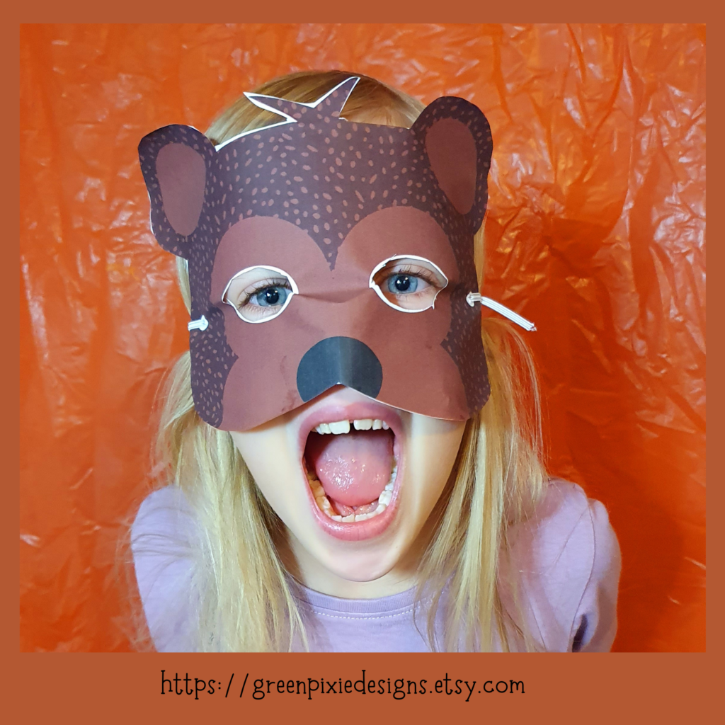 Learn How To Make a Bear Mask Craft For Kids - Greenpixiedesigns