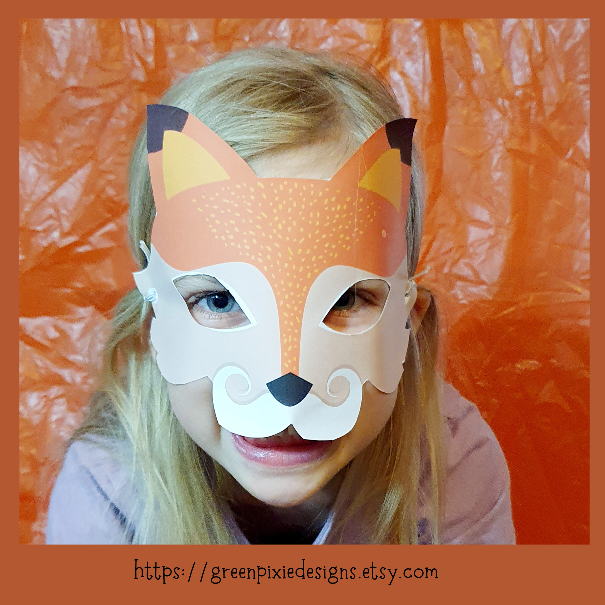 Learn How To Make A Kids Fox Craft Mask